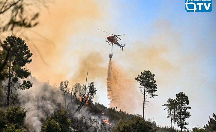 Incêndio em Castelo Branco ainda está ativo