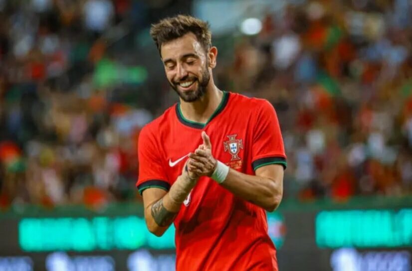 Liga das Nações 2024 - Golo de Bruno Fernandes a empatar a partida 1-1