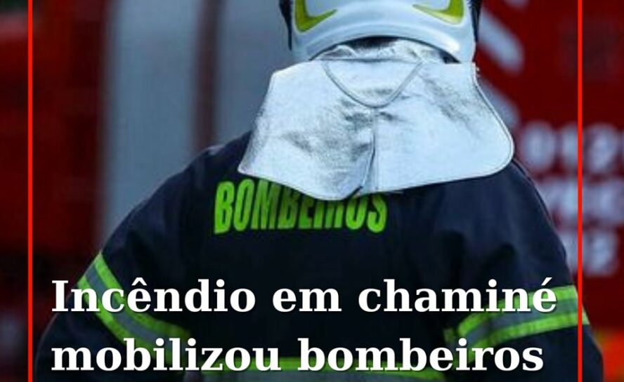 O alerta para um foco de incêndio numa chaminé de um edifício de Hotelaria e Res