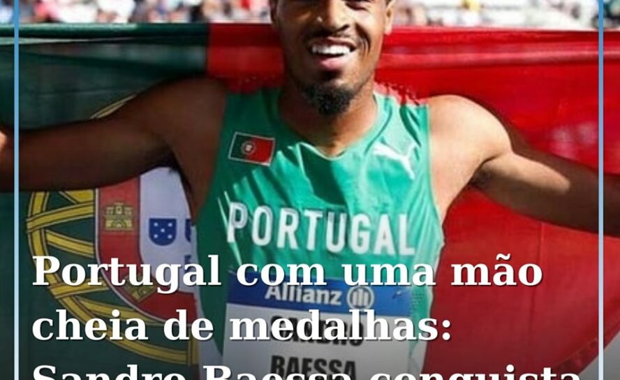 O atleta Sandro Baessa conquistou esta quinta-feira mais uma medalha para Portug