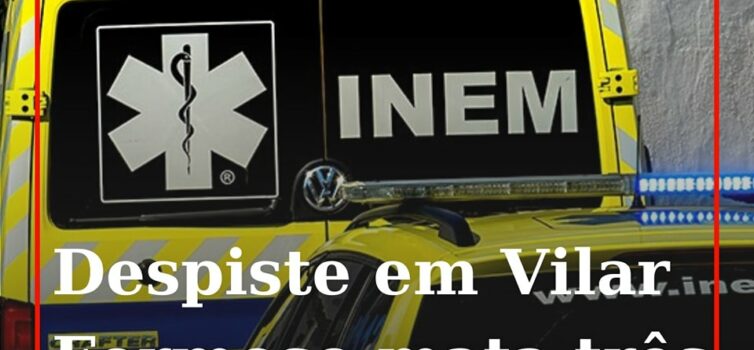 Três homens morreram, esta sexta-feira de madrugada, na Estrada Nacional 332, em