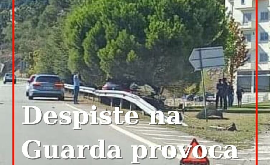 Um ferido grave é o resultado do despiste de um veículo ligeiro de passageiros q