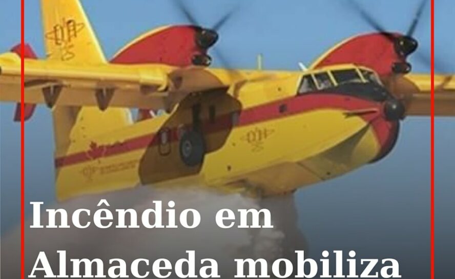Um incêndio deflagrou esta tarde de segunda-feira numa zona de mato na localidad