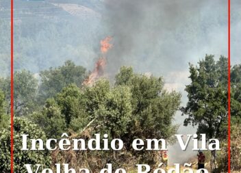Um incêndio deflagrou na povoação de Tavila, no concelho de Vila Velha de Ródão,