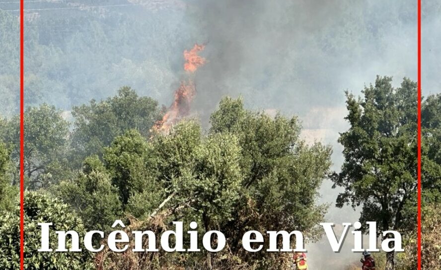 Um incêndio deflagrou na povoação de Tavila, no concelho de Vila Velha de Ródão,
