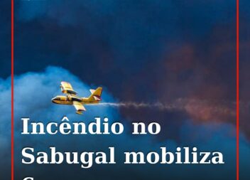 Um incêndio deflagrou numa zona de mato em Vale de São Nicolau, na zona de Pena