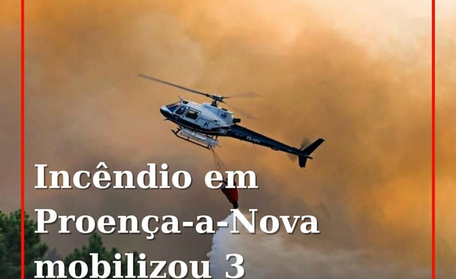 Um incêndio que deflagrou esta tarde em São Pedro do Esteval