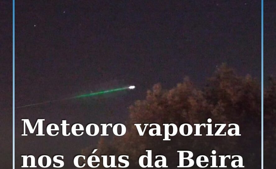Um meteoro voltou a iluminar o céu em vários locais do país