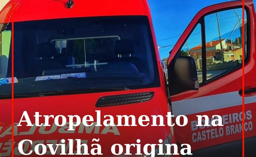 Uma pessoa ficou ferida na sequência de um atropelamento na Rua Padre Américo
