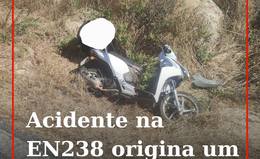 Uma pessoa ficou ferida num acidente que envolveu um motociclo e um veículo lige