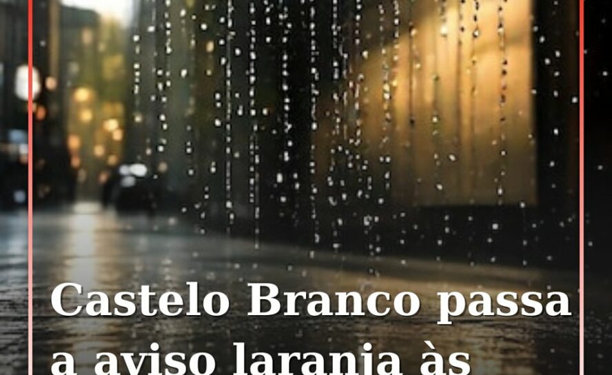 Chuva e trovoada colocam nove distritos sob aviso laranja
