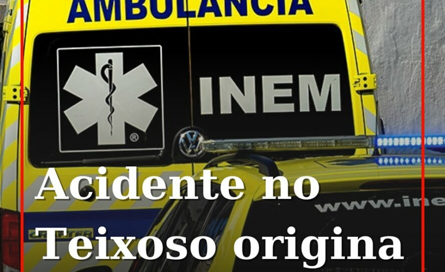Dois feridos após colisão no Teixoso