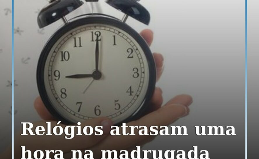 Horário de Inverno entra em vigor no final da semana