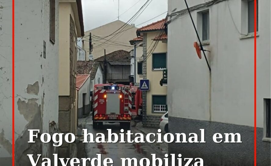 Incêndio resolvido à chegada dos Bombeiros