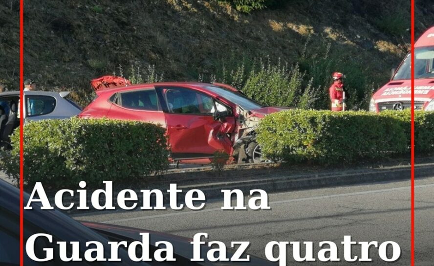 Quatro pessoas ficaram feridas esta manhã de quinta-feira na sequência de uma co