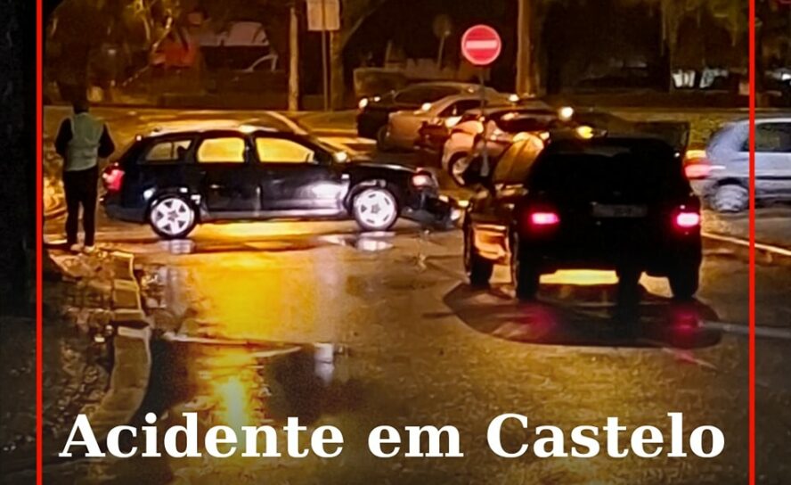 Um acidente rodoviário ao final da tarde desta quarta-feira, na Av. Rotary