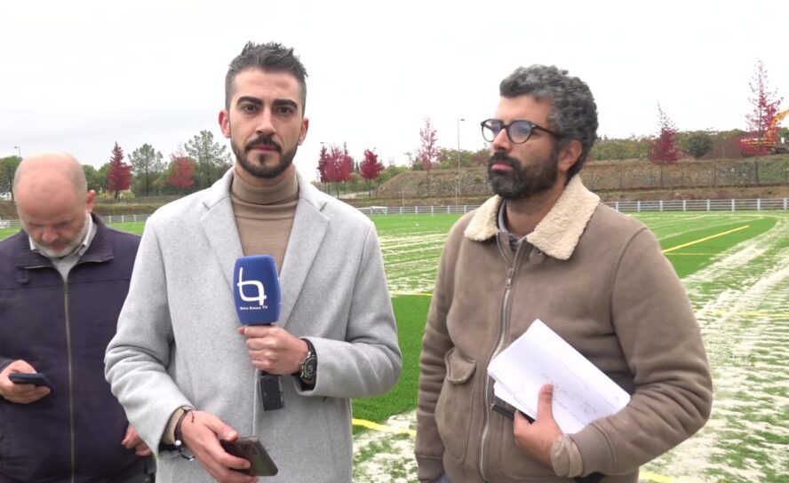 Apresentação do novo campo sintético no Parque Urbano
