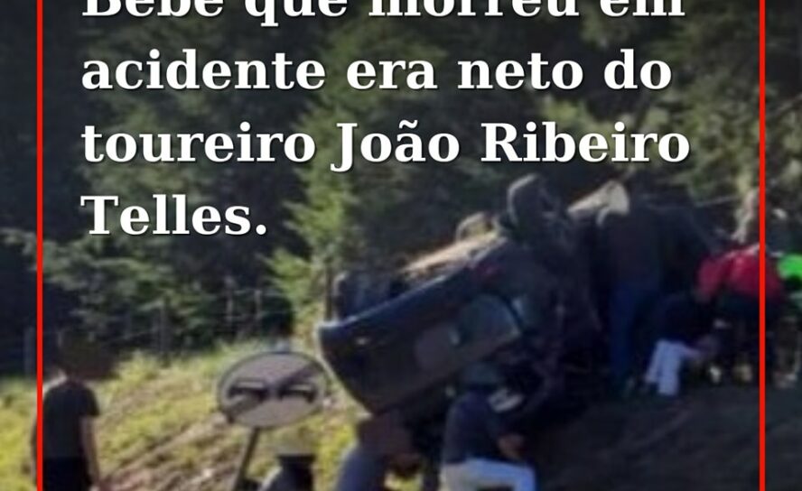Bebé que morreu em acidente em Coruche era neto do toureiro João Ribeiro Telles