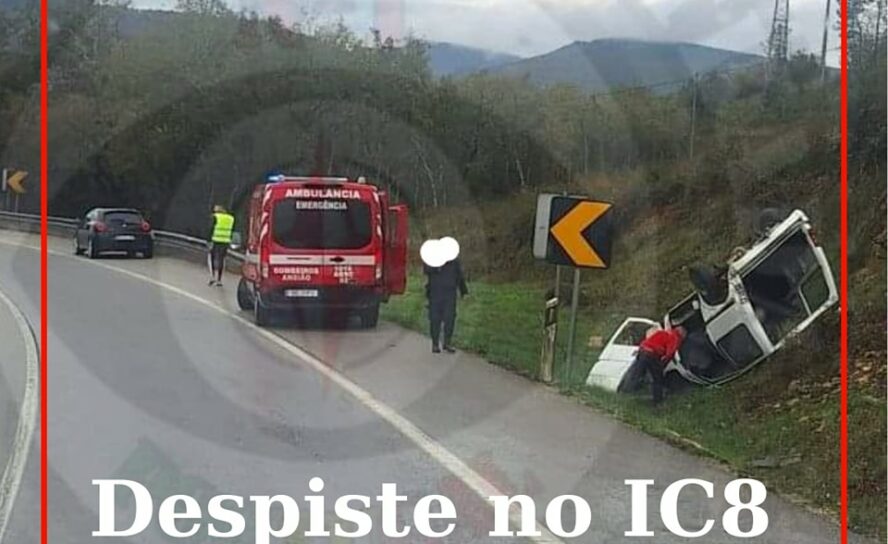 Despiste seguido de capotamento no IC8