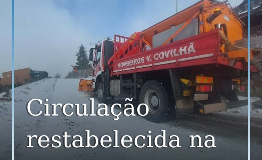 Estradas reabertas na Serra da Estrela