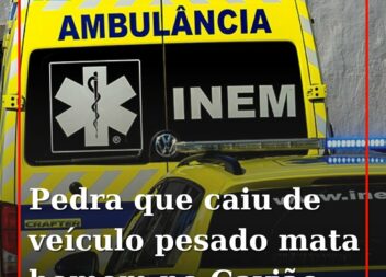 Homem morre após ser atingido por pedra de grande porte na EN 118