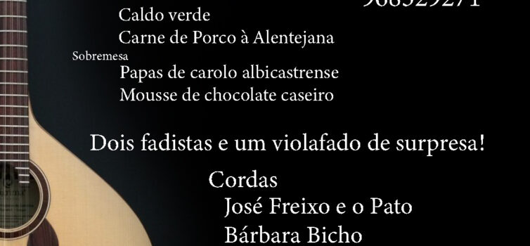Noite de Fados no Restaurante Cantinho dos Fadistas.