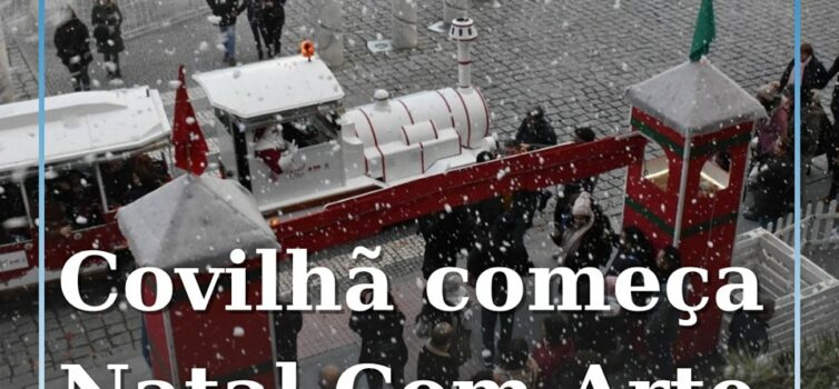 Uma pista de gelo natural, animação de rua, o comboio