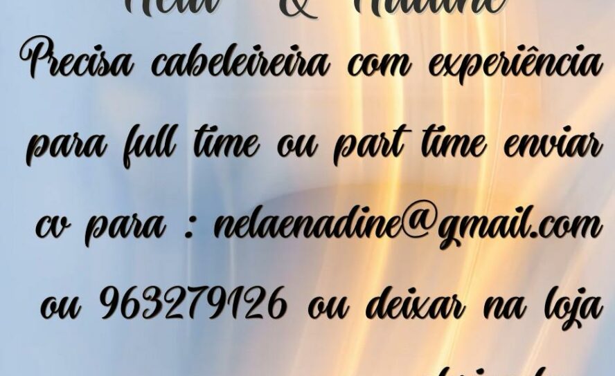 Anúncio de emprego