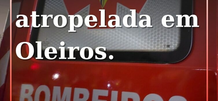 Septuagenária ficou ferida após atropelamento