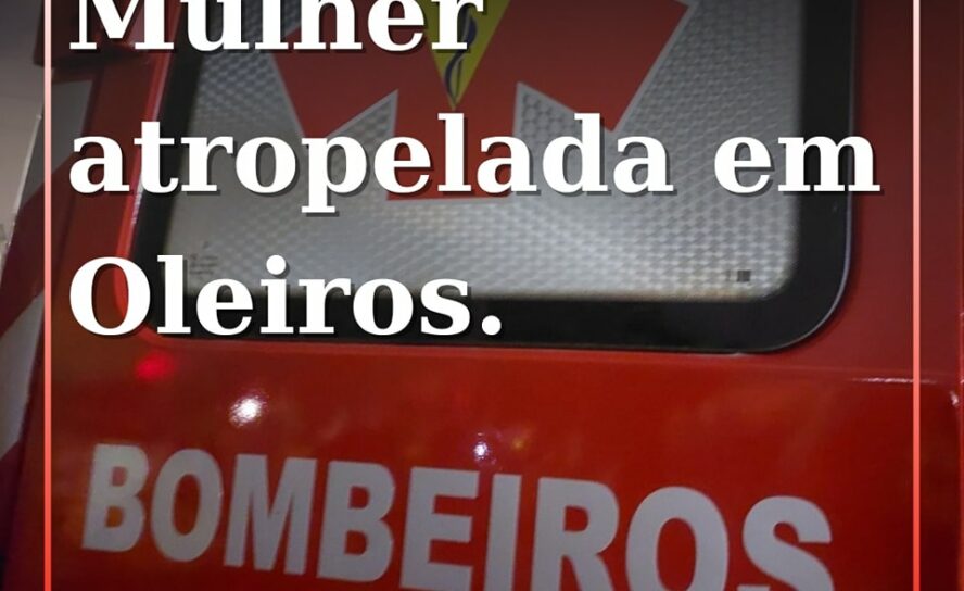 Septuagenária ficou ferida após atropelamento