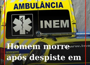 Um homem perdeu a vida este domingo após o automóvel em que seguia se ter despis