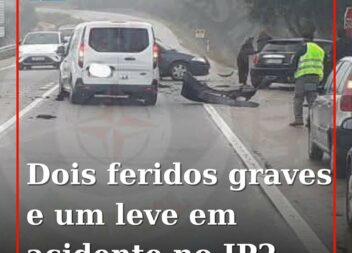 Acidente no IP2 provoca três feridos