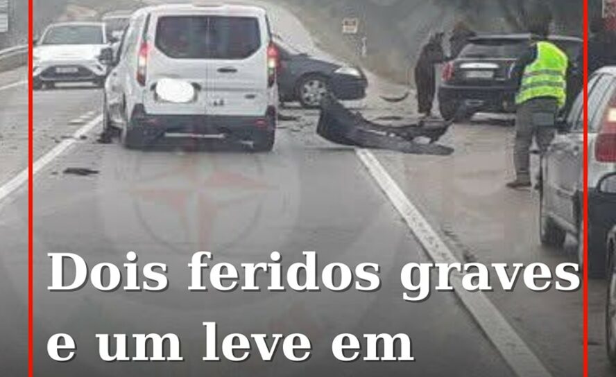 Acidente no IP2 provoca três feridos