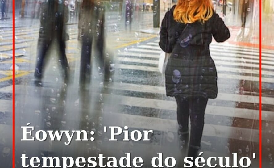 Tempestade Éowyn afeta Portugal continental