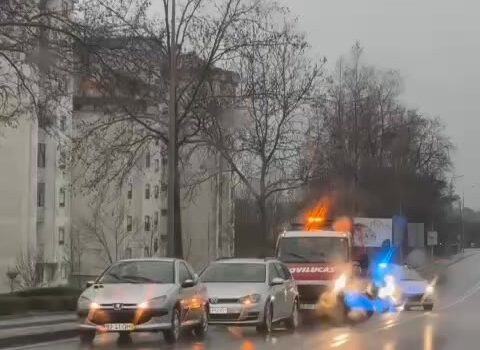 Colisão aparatosa em Castelo Branco