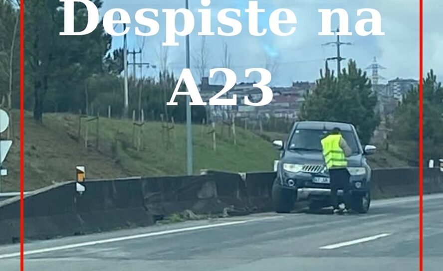 Guarda: o despiste de um veículo ligeiro de passageiros ocorreu ao final desta m