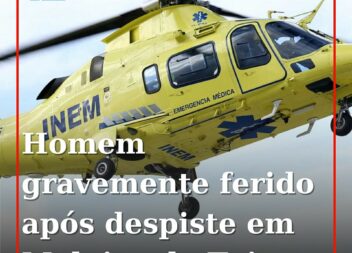 Homem de 57 anos helitransportado