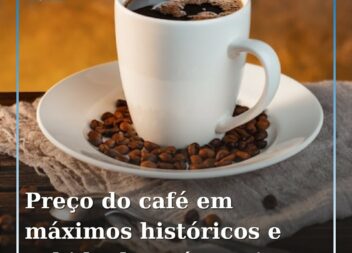 Tendência de subida do preço do café deve manter-se nos próximo meses
