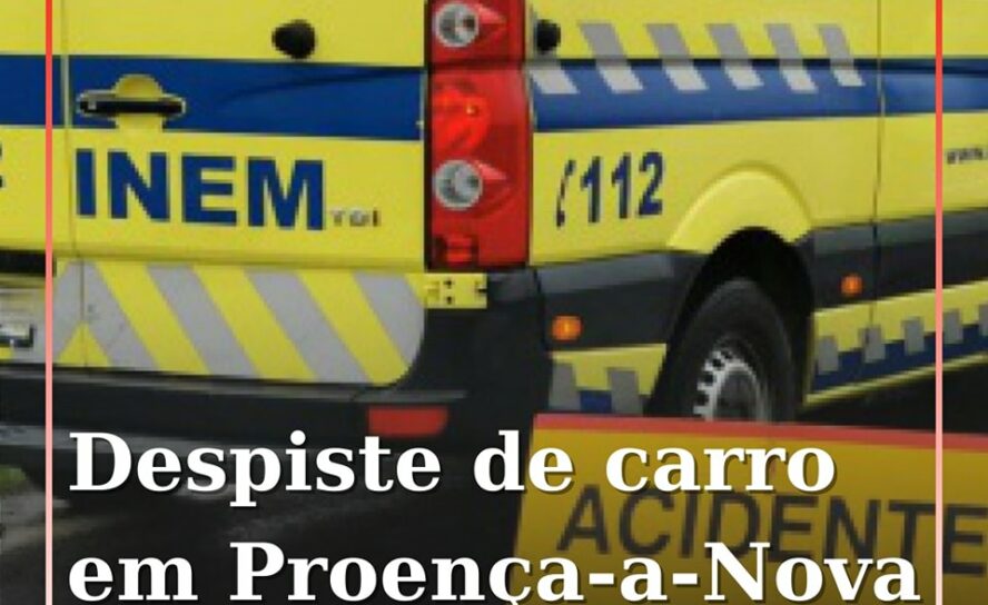 Vítima evacuada para o Hospital de Castelo Branco