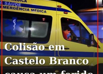 Acidente em Castelo Branco envolve ligeiro e motociclo