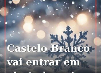 Castelo Branco: Queda de neve coloca região sob aviso laranja
