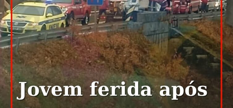 Despiste na Guarda faz um ferido e corta circulação