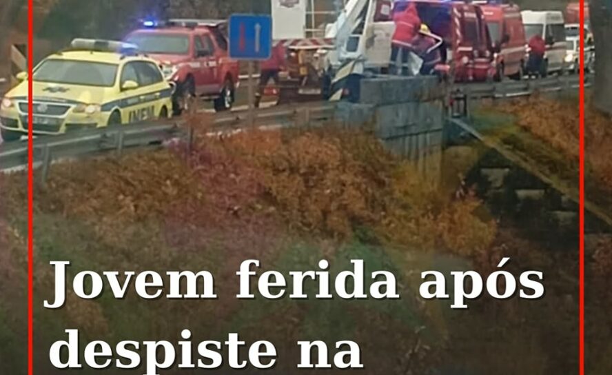 Despiste na Guarda faz um ferido e corta circulação