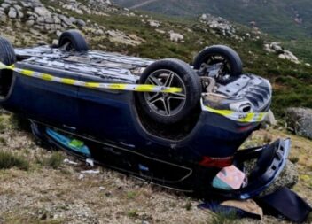 Despiste violento na Serra da Estrela origina dois feridos