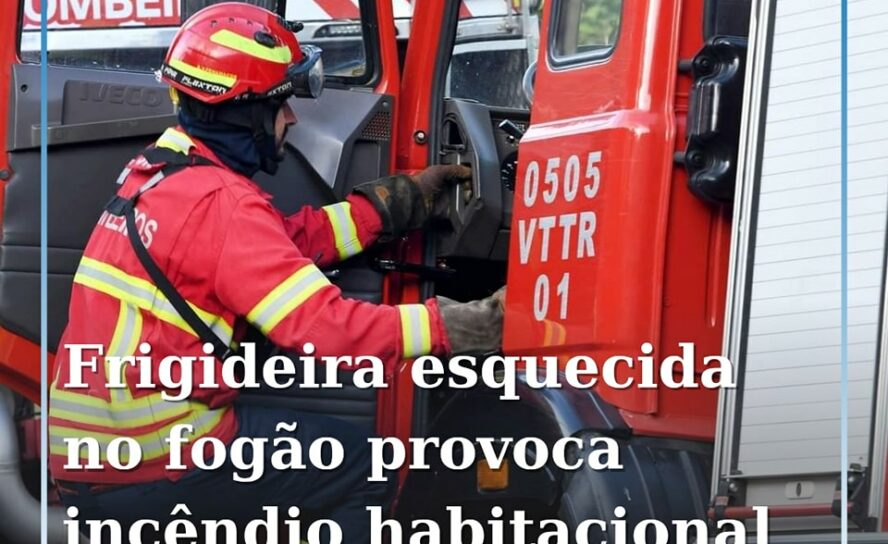 Frigideira esquecida no fogão provoca incêndio em habitação na Covilhã