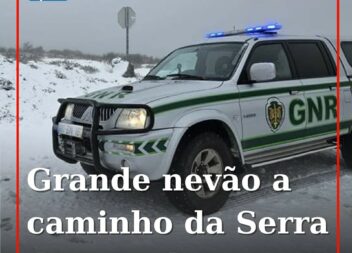 Grande nevão a caminho da Serra da Estrela