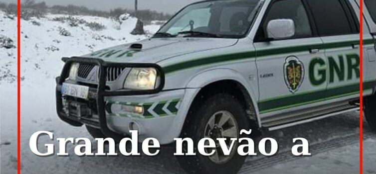 Grande nevão a caminho da Serra da Estrela