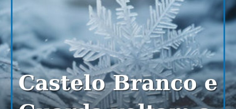 Guarda e Castelo Branco sob aviso amarelo devido à neve