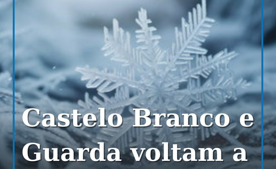 Guarda e Castelo Branco sob aviso amarelo devido à neve