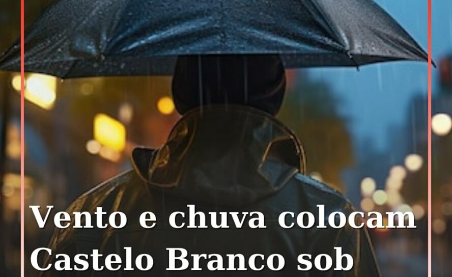 Mau tempo em Castelo Branco: Vento forte e precipitação intensa nos próximos dia